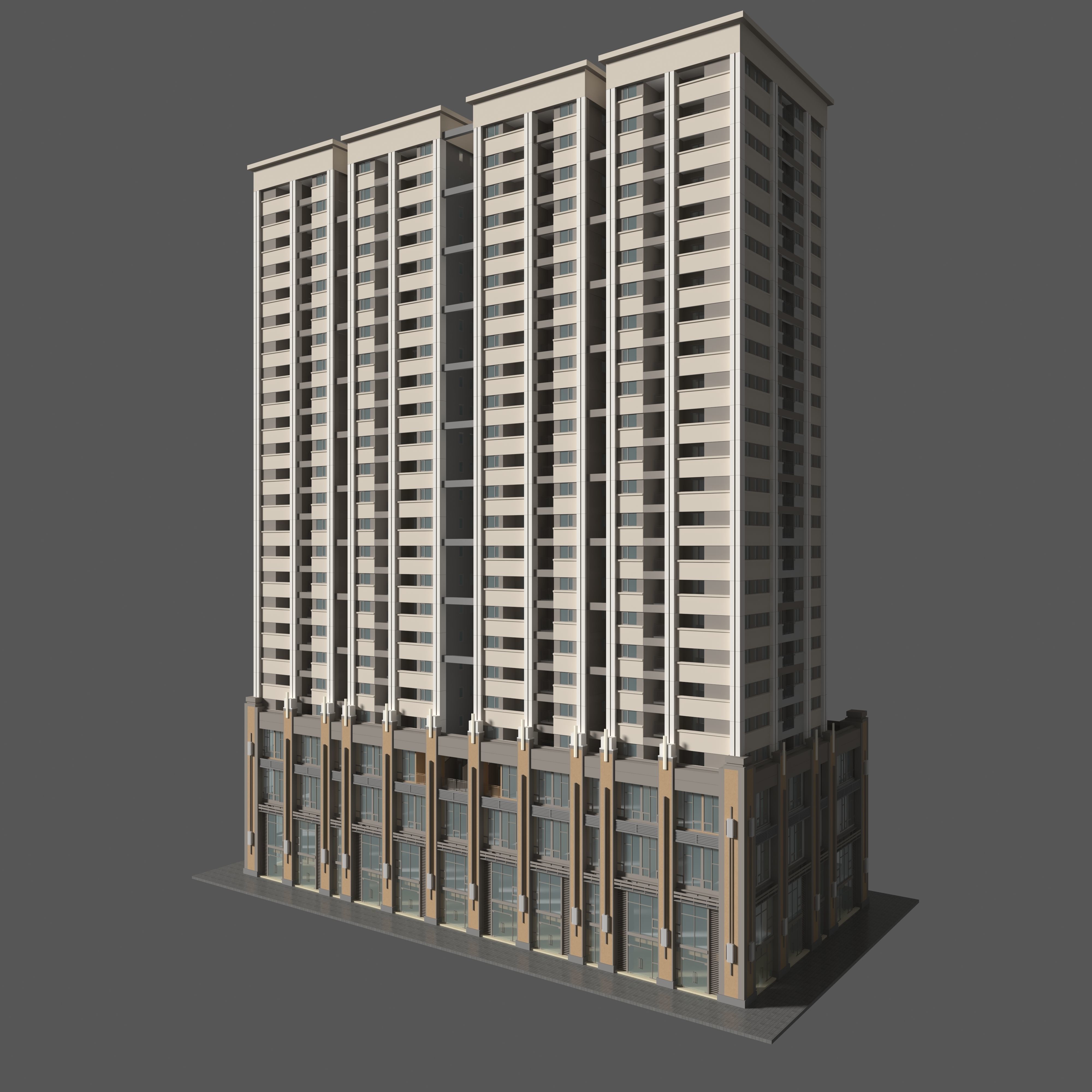 Tower Apartment 1 3D model_10