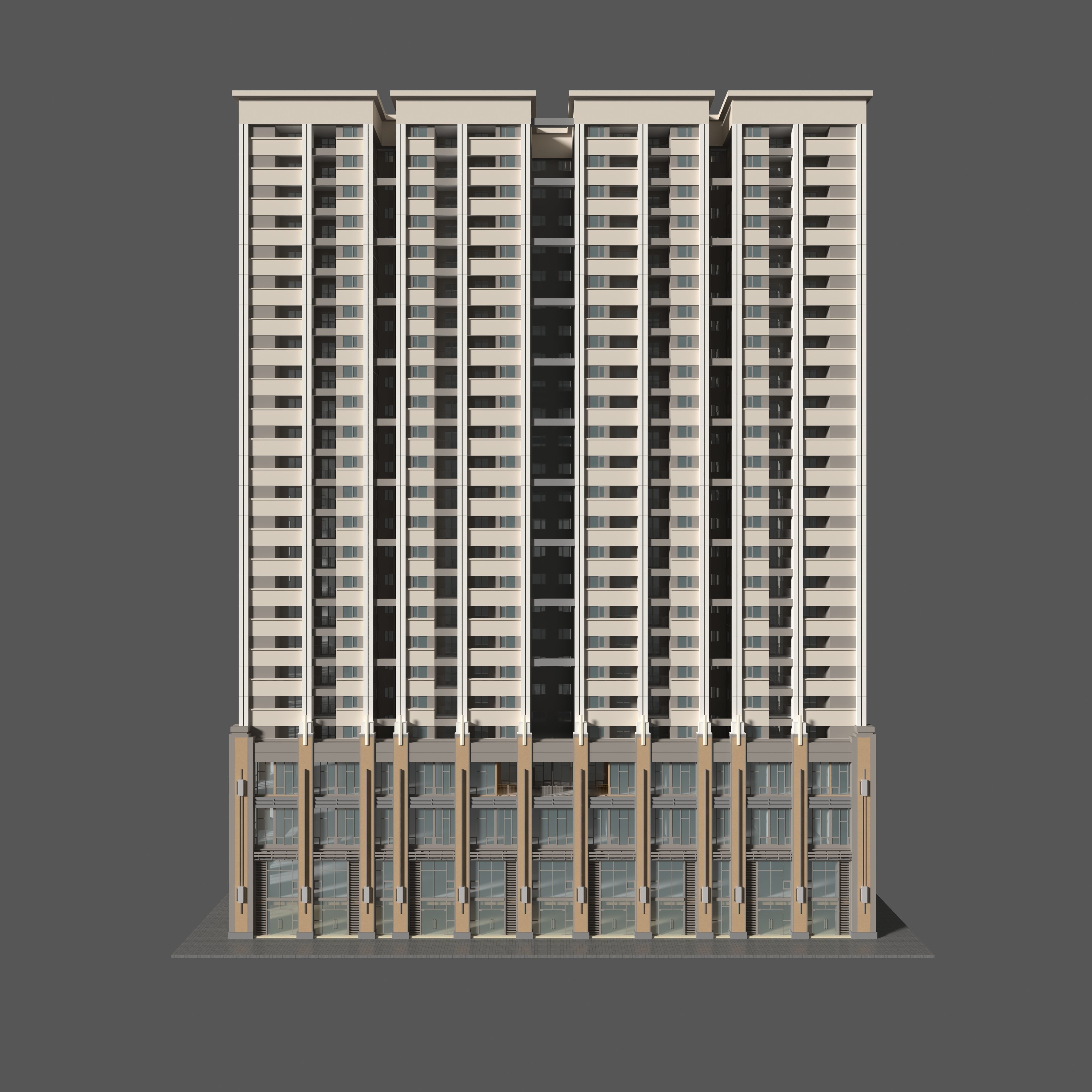 Tower Apartment 1 3D model_8