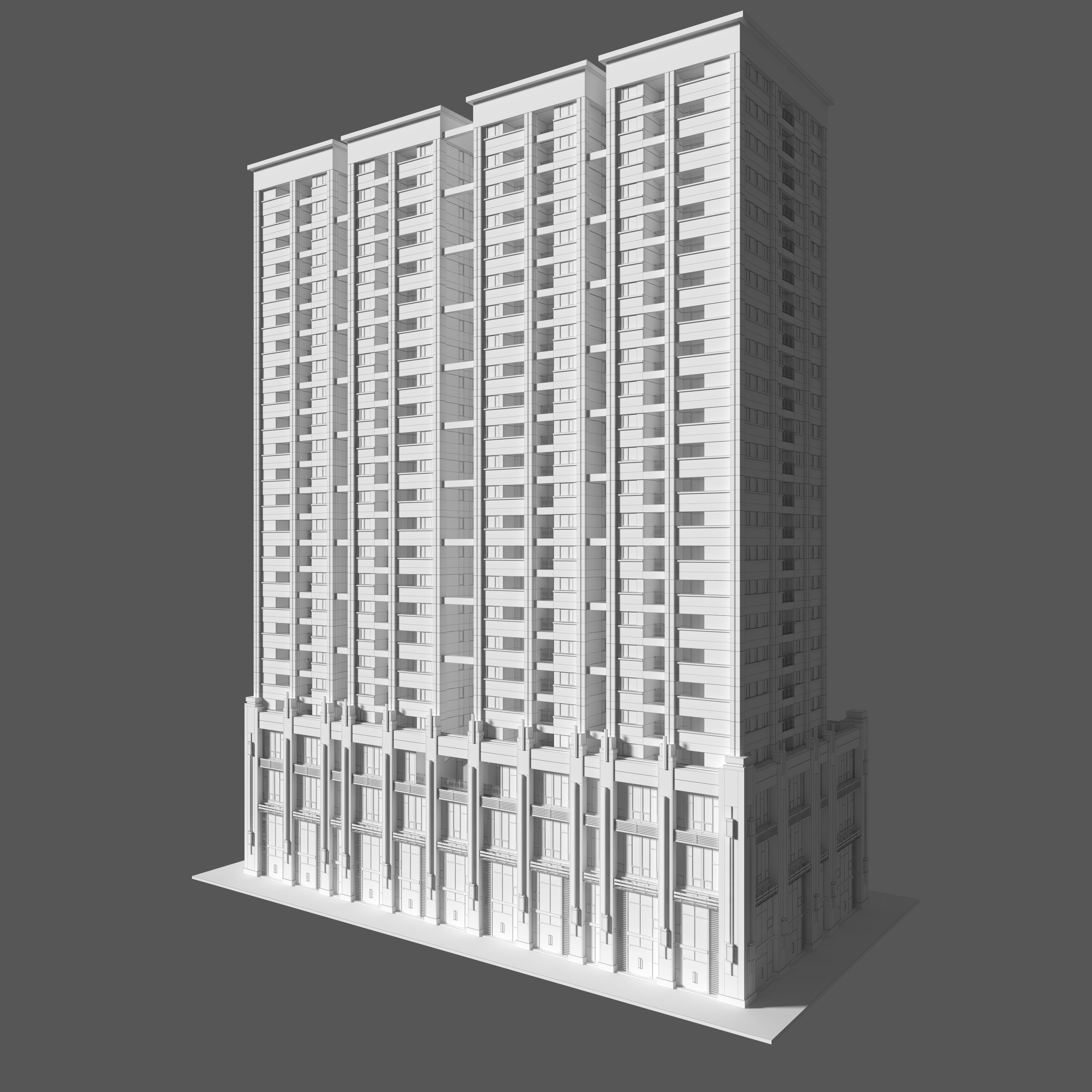 Tower Apartment 1 3D model_11