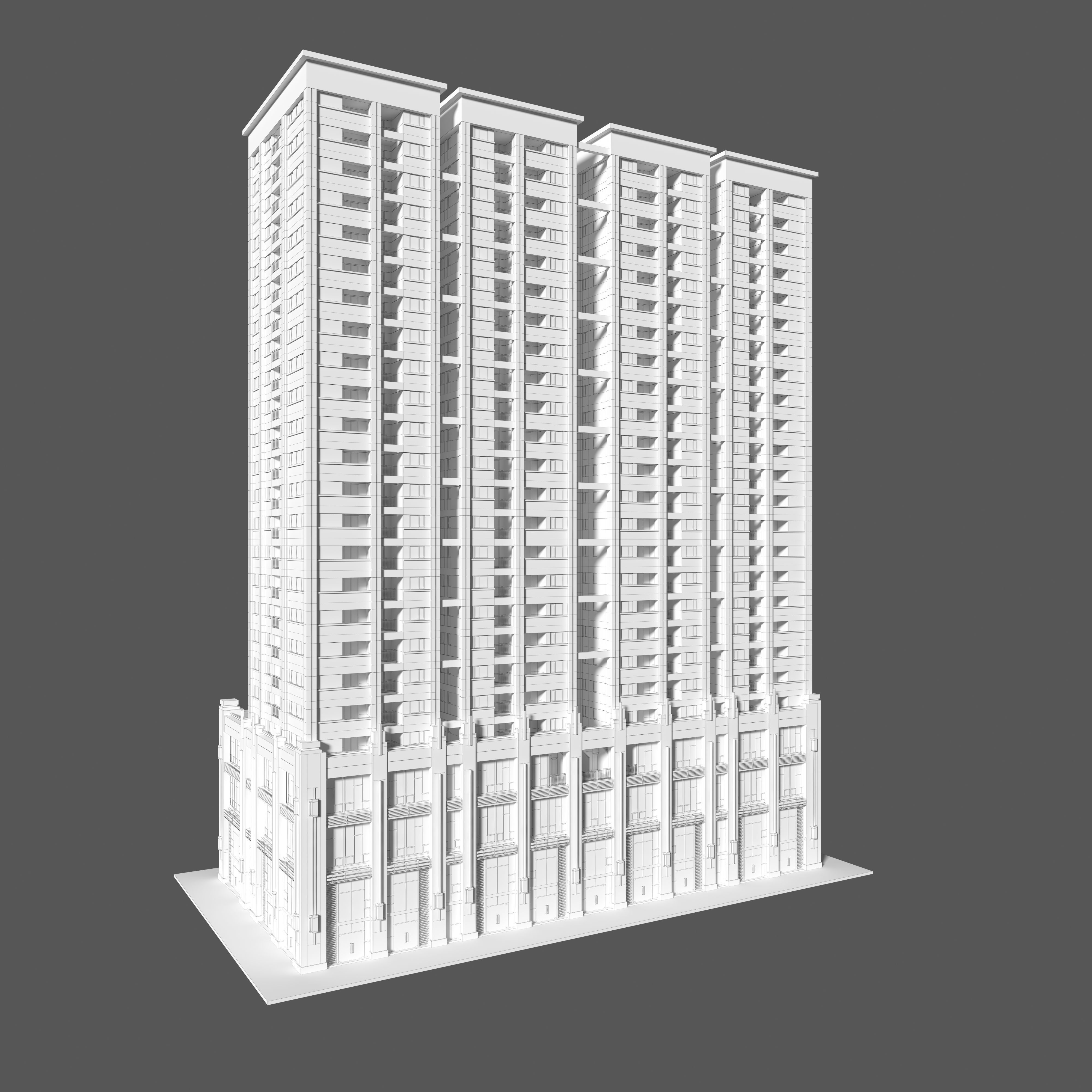 Tower Apartment 1 3D model_7