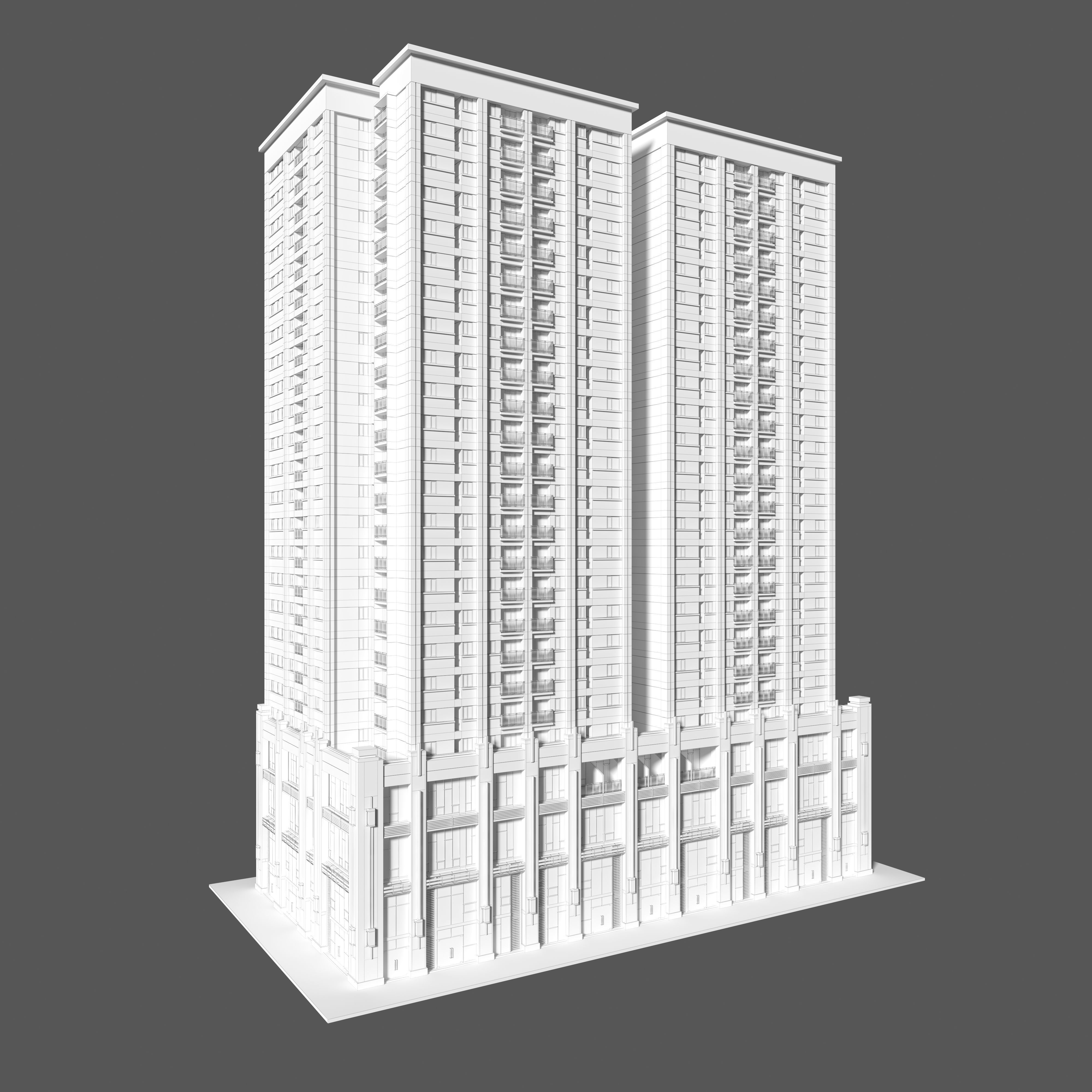 Tower Apartment 1 3D model_1