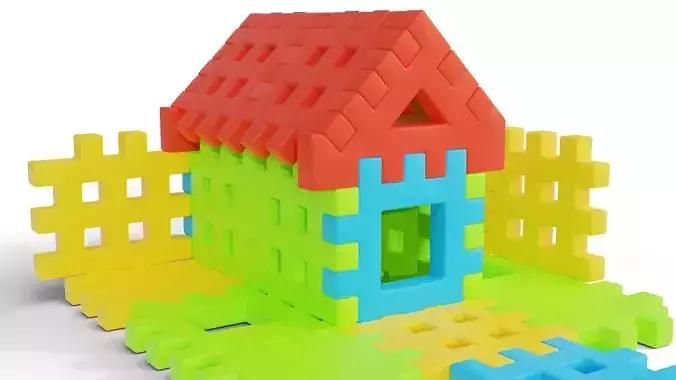 Soft Blocks House Building Puzzle Set