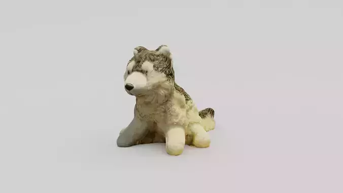 Stuffed Animal Wolf 3D Scan