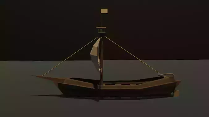 medieval Fishing boat
