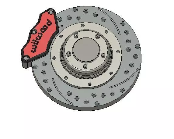 1-24 scale wilwood rotor 3D print model