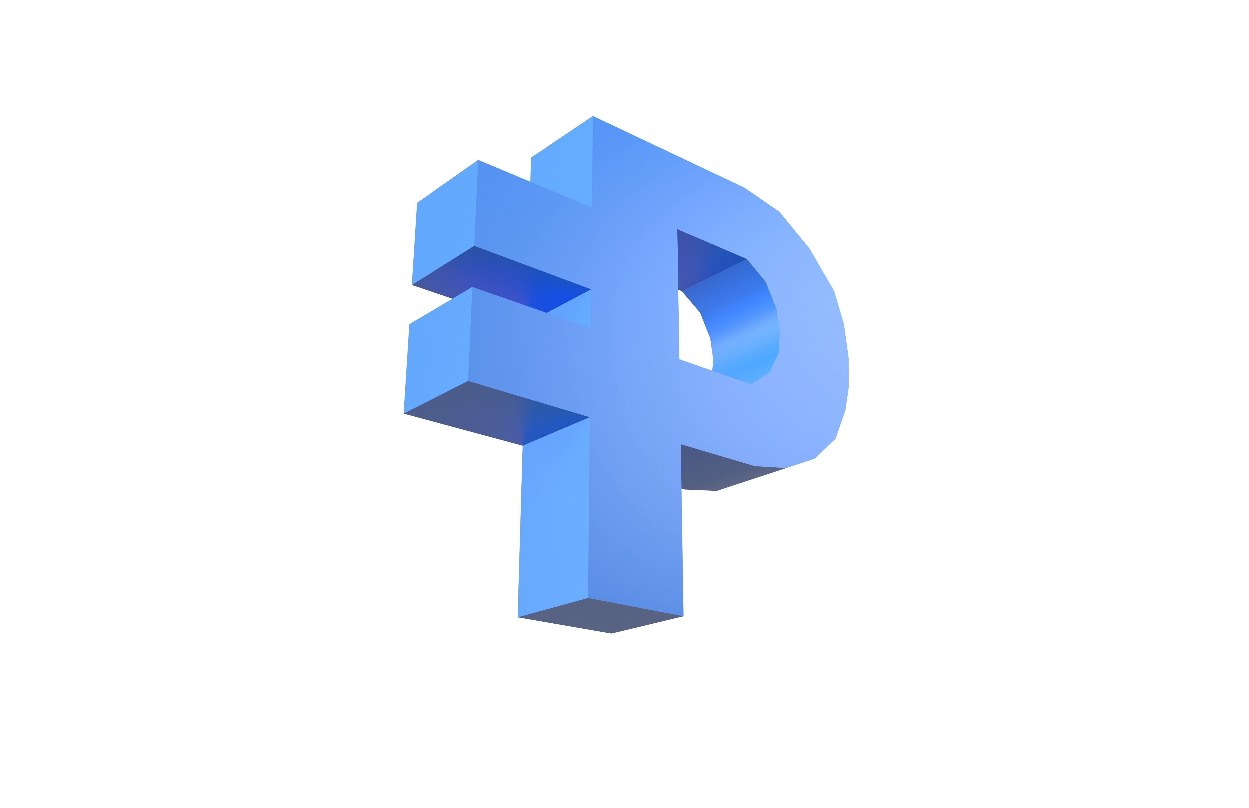 Peseta Digital Coin v1 001 Low-poly 3D model_3