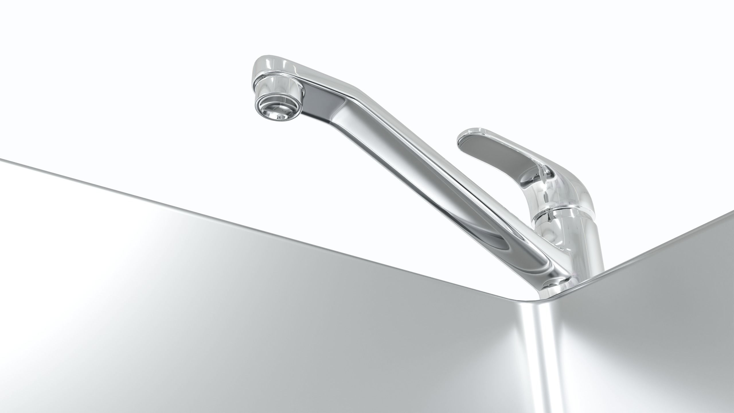 Double Kitchen Sink 3D model_7