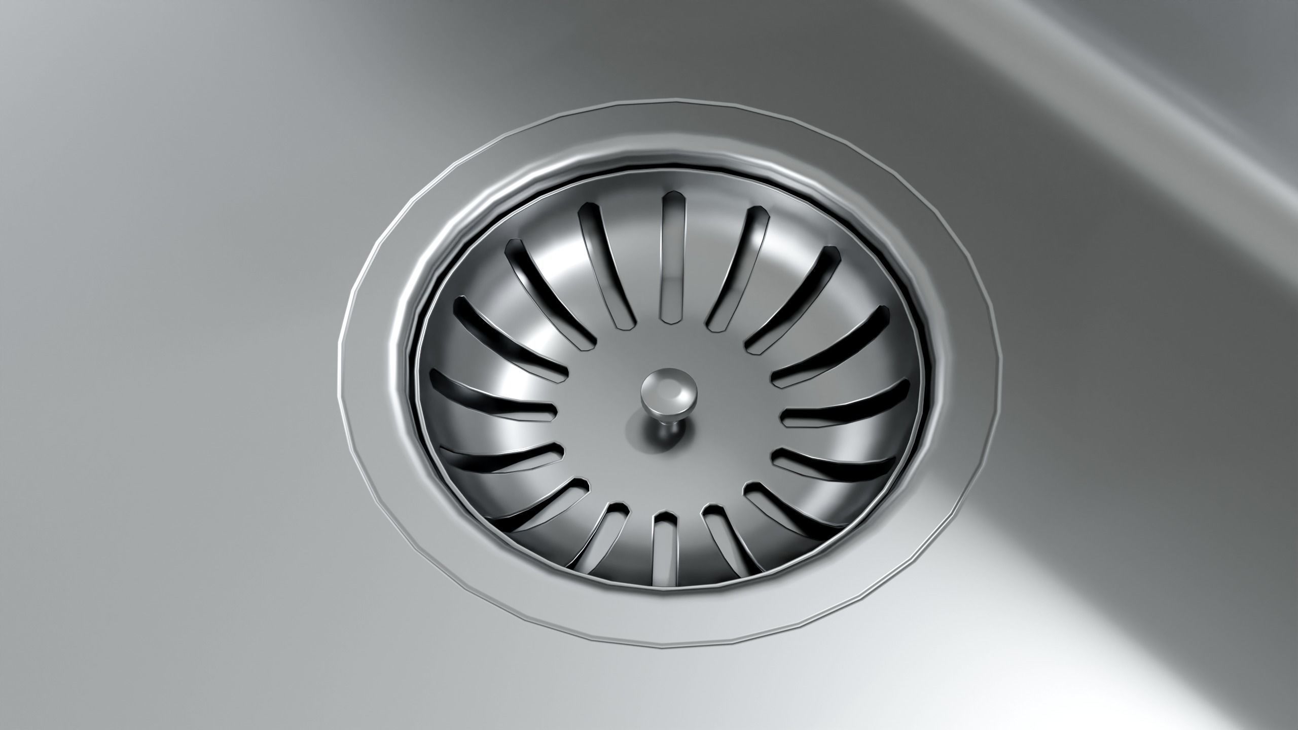 Double Kitchen Sink 3D model_4