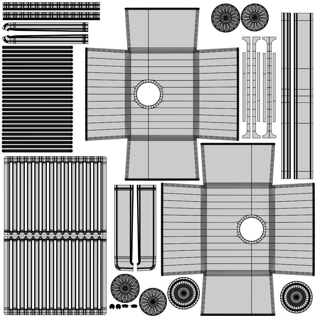 Double Kitchen Sink 3D model_15