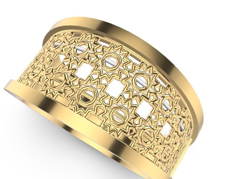 15 CONTEMPORARY JALI RINGS STL VERIFIED 3D print model_34