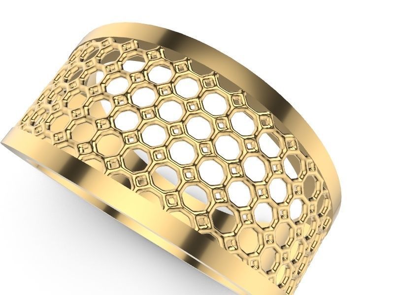 15 CONTEMPORARY JALI RINGS STL VERIFIED 3D print model_49