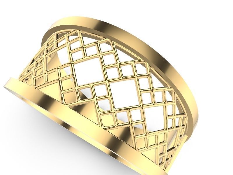15 CONTEMPORARY JALI RINGS STL VERIFIED 3D print model_36
