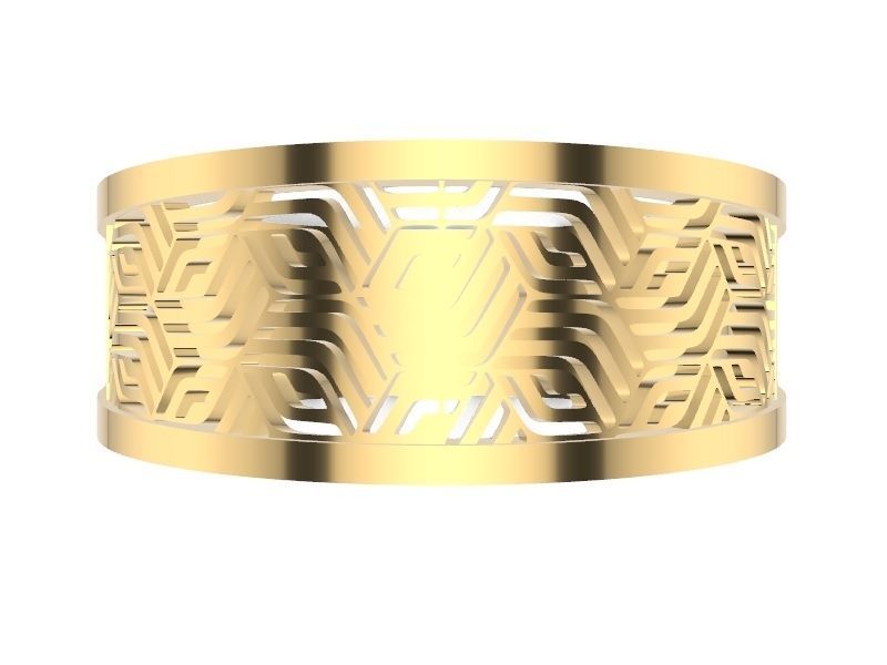 15 CONTEMPORARY JALI RINGS STL VERIFIED 3D print model_4