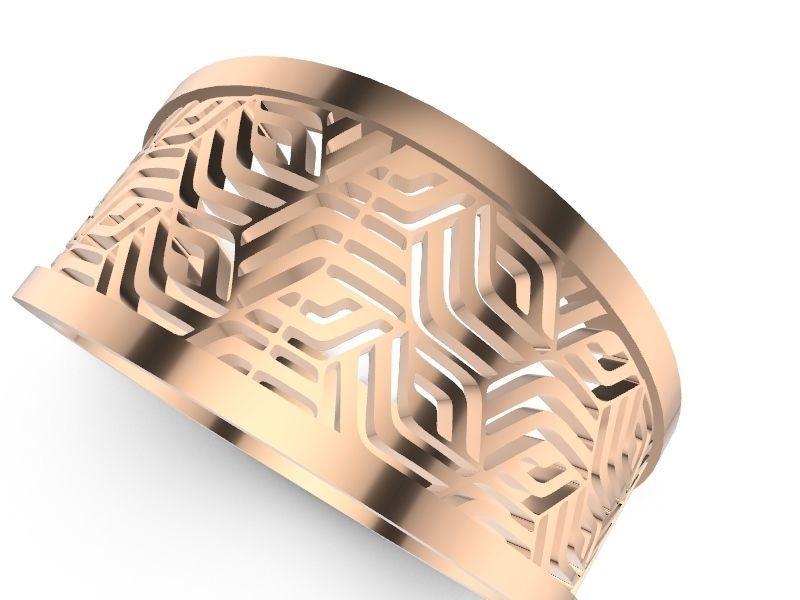 15 CONTEMPORARY JALI RINGS STL VERIFIED 3D print model_7