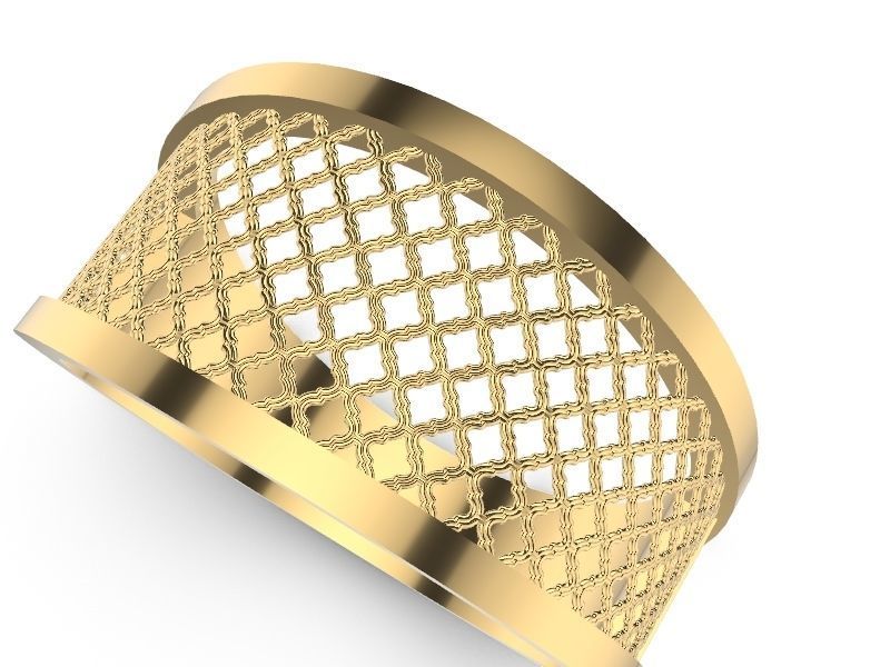 15 CONTEMPORARY JALI RINGS STL VERIFIED 3D print model_15