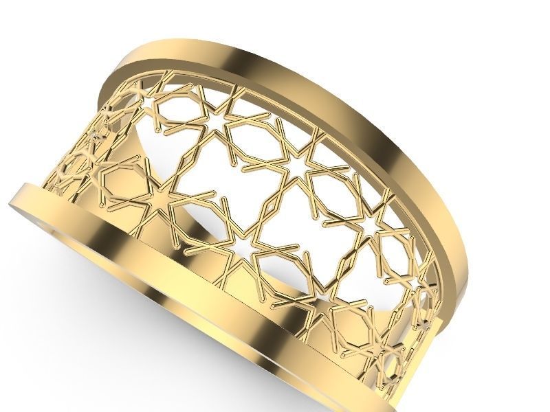 15 CONTEMPORARY JALI RINGS STL VERIFIED 3D print model_22