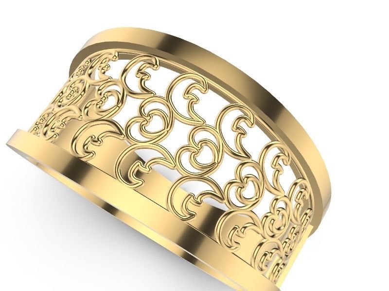15 CONTEMPORARY JALI RINGS STL VERIFIED 3D print model_32
