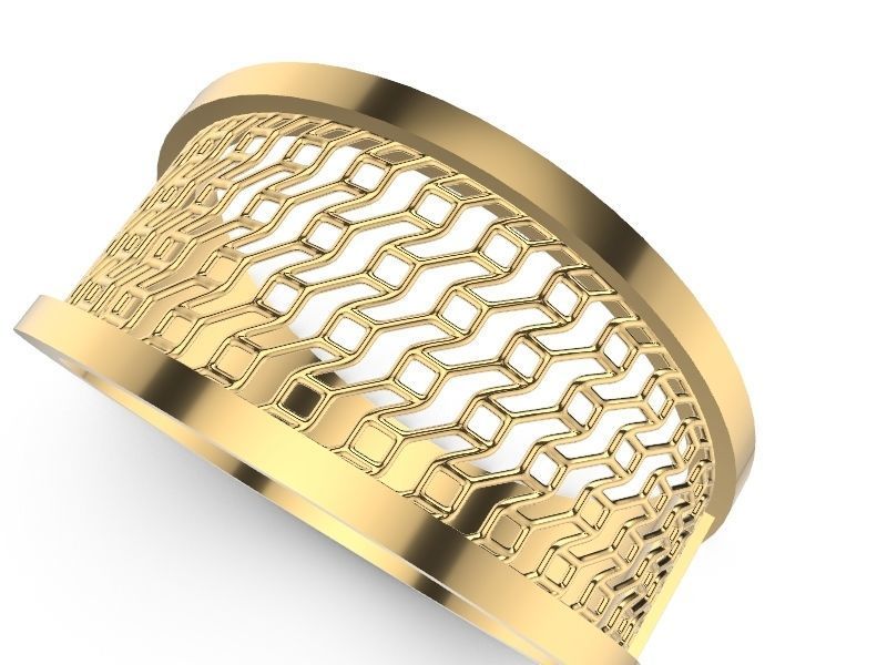15 CONTEMPORARY JALI RINGS STL VERIFIED 3D print model_26