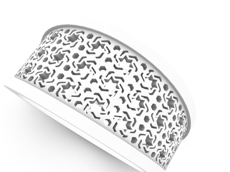 15 CONTEMPORARY JALI RINGS STL VERIFIED 3D print model_12