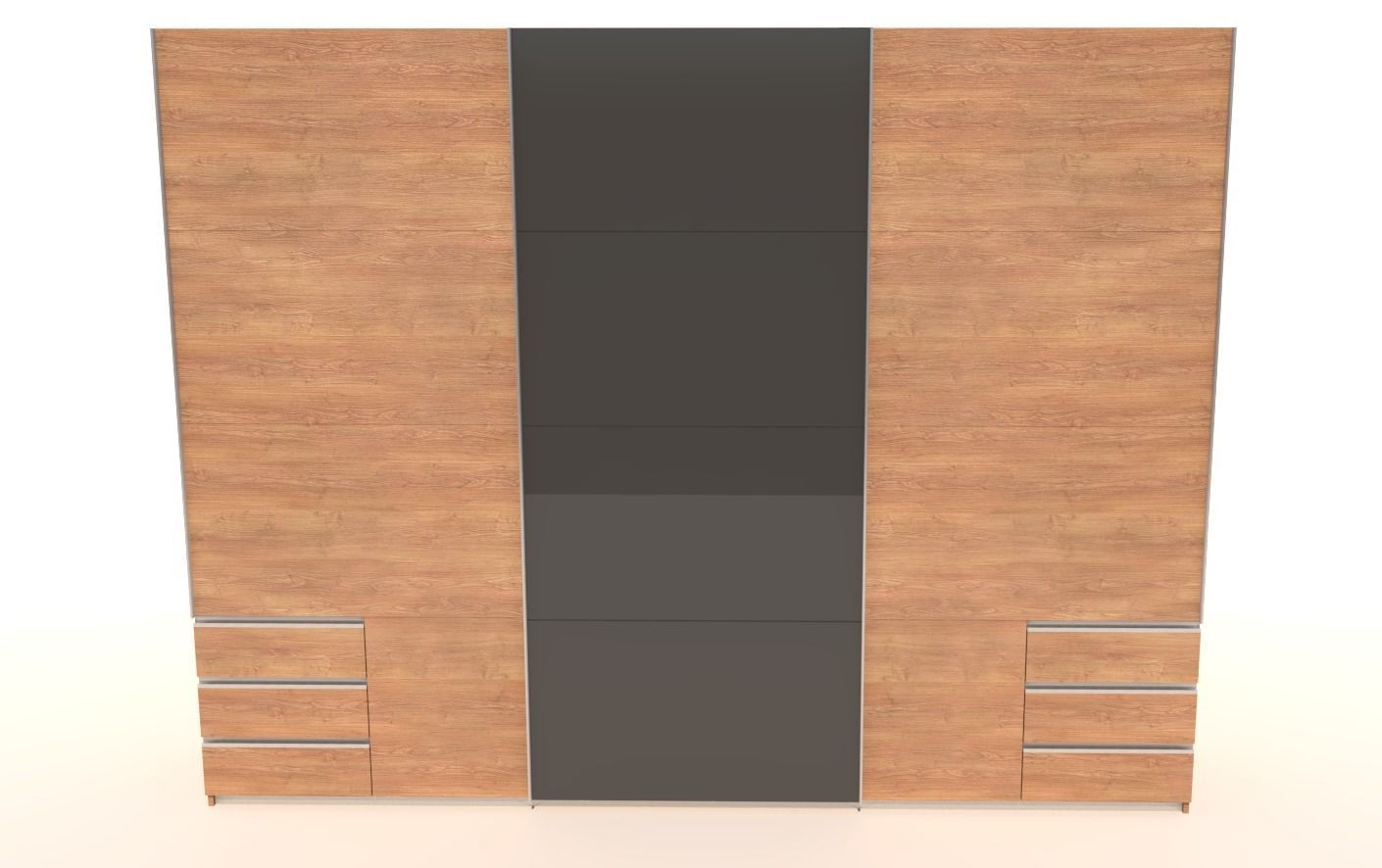 Modern Wardrobe 3D model 3D model_1