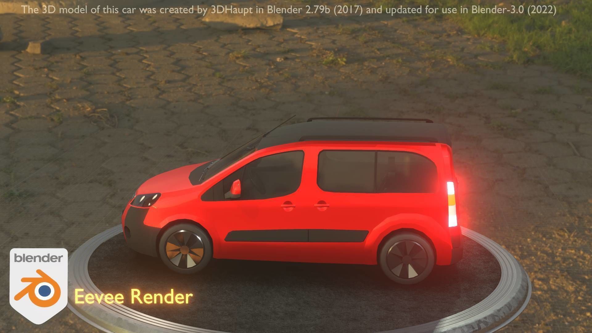 City Cars All Types A B C D E Red 3D Model Collection_122