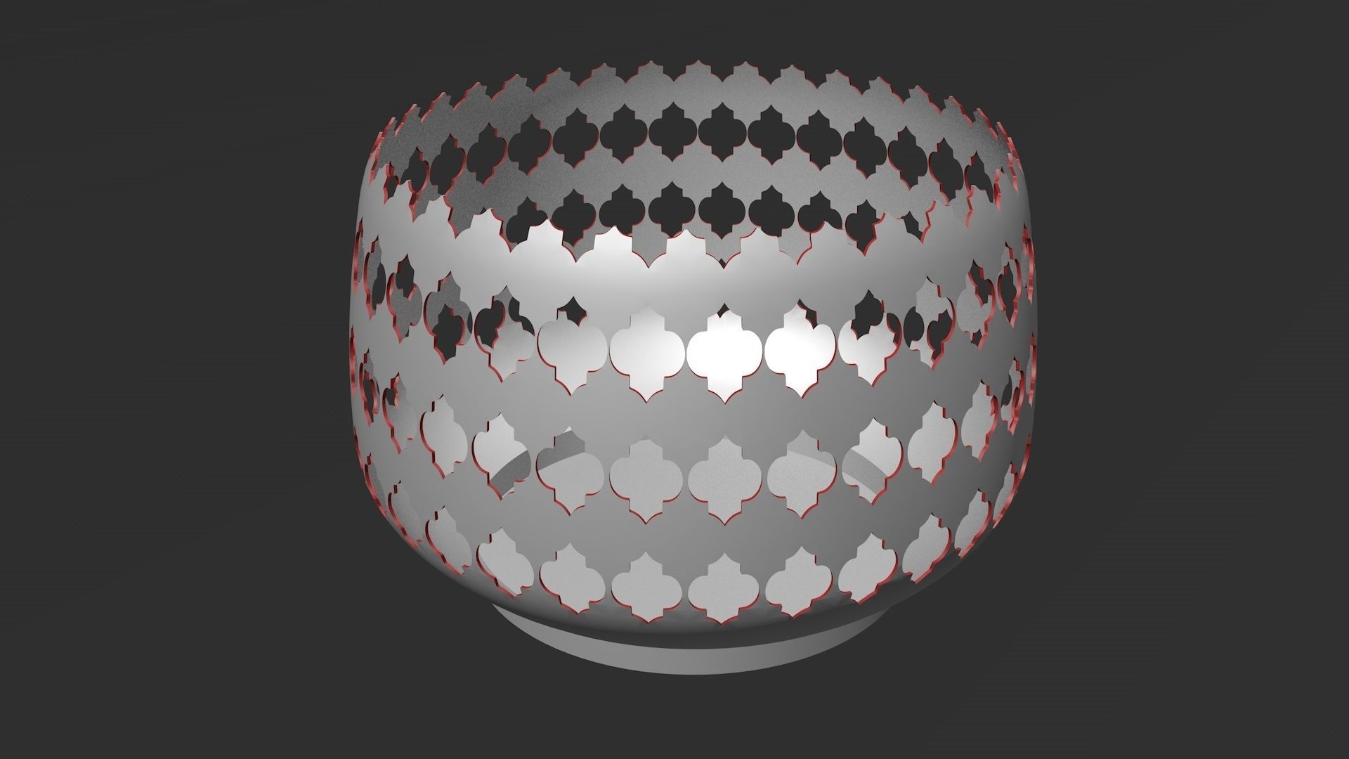 spherical bowl 3D print model_1