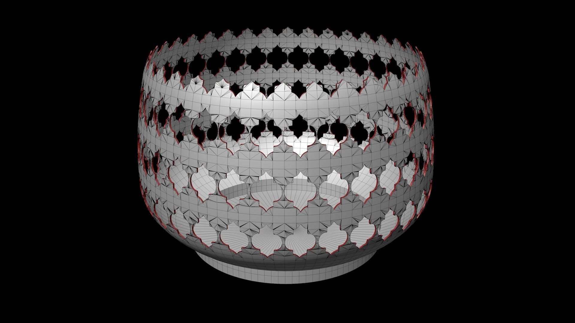 spherical bowl 3D print model_7