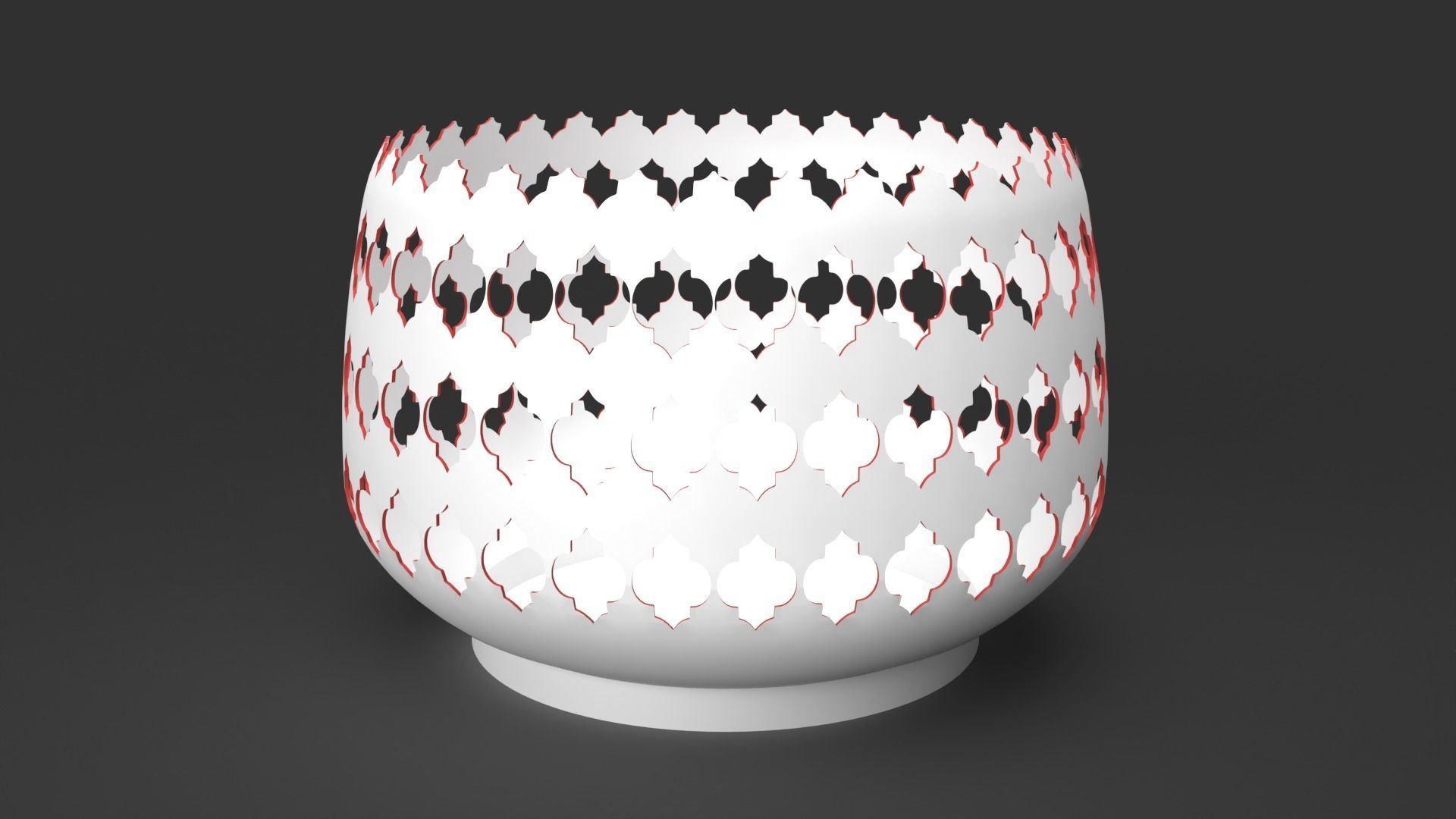 spherical bowl 3D print model_5