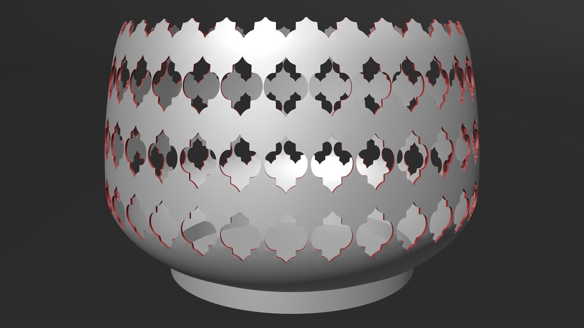 spherical bowl 3D print model_3