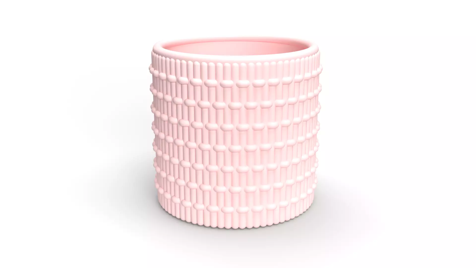 Detailed modern vase 3D print model 3D print model_0