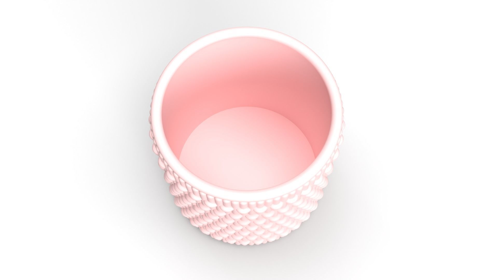 Detailed modern vase 3D print model 3D print model_3