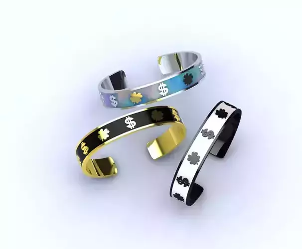 jewelry band good luck  dollars 3D print model 3D print model