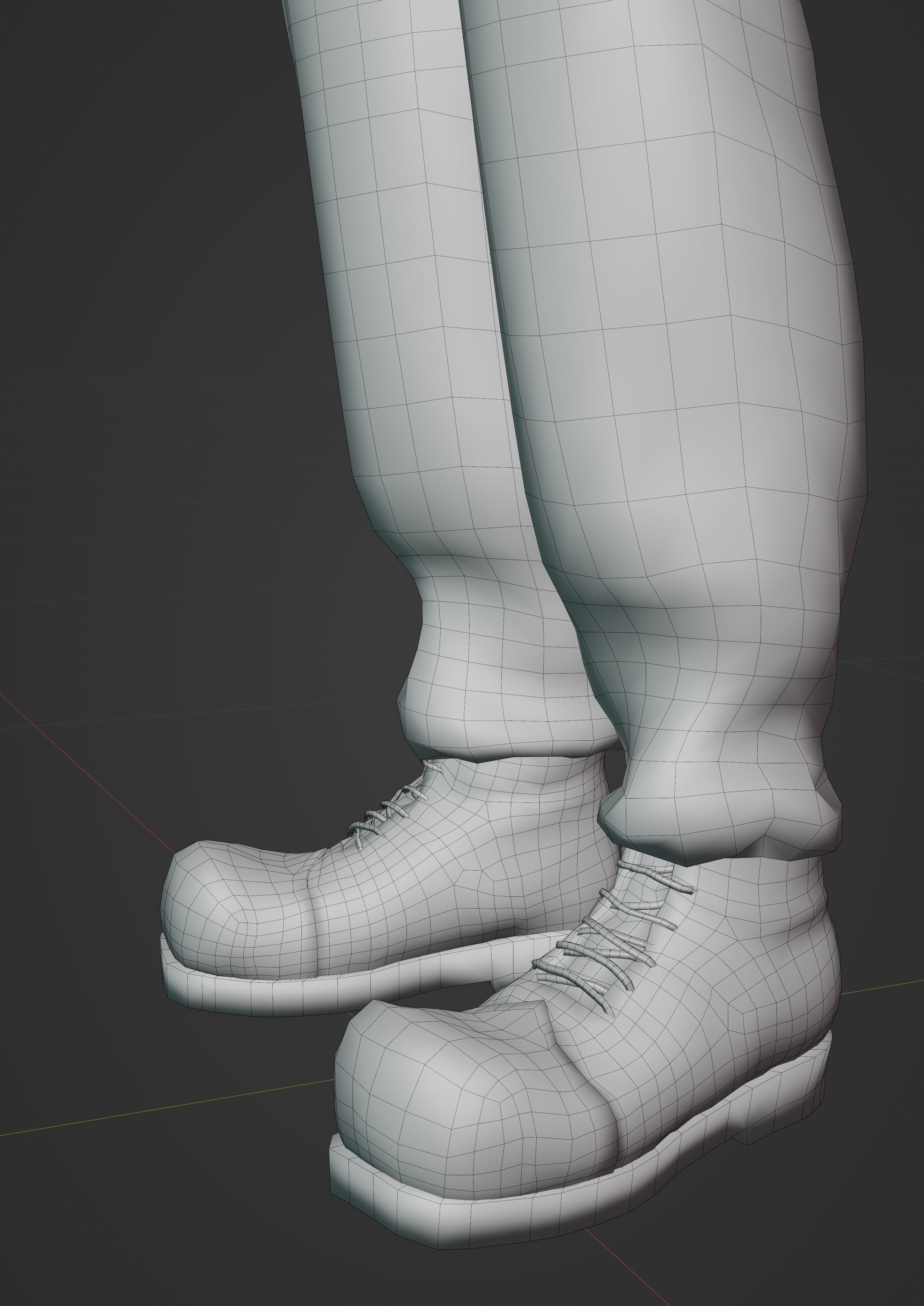 Creepy clown Low-poly 3D model_15