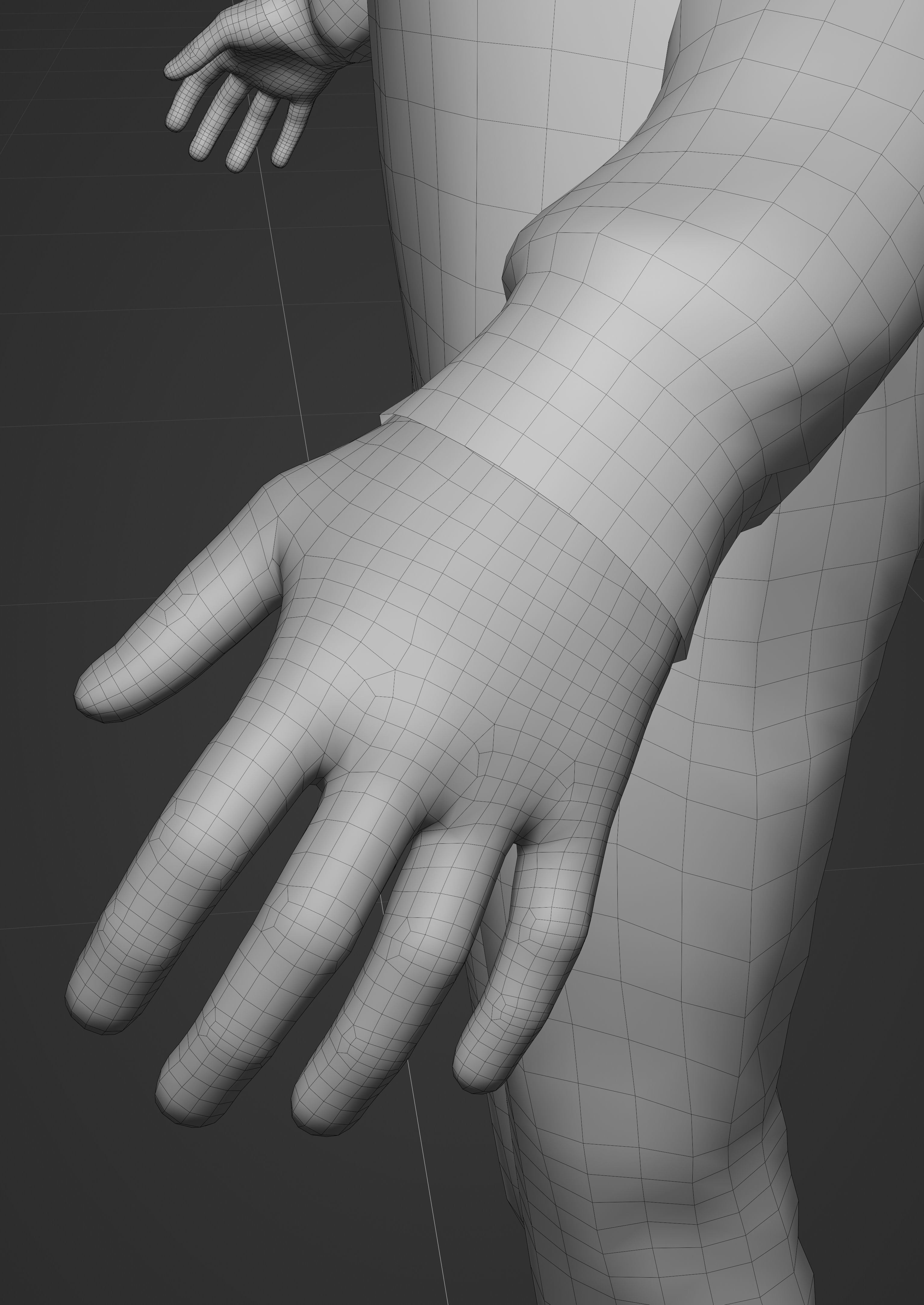 Creepy clown Low-poly 3D model_16