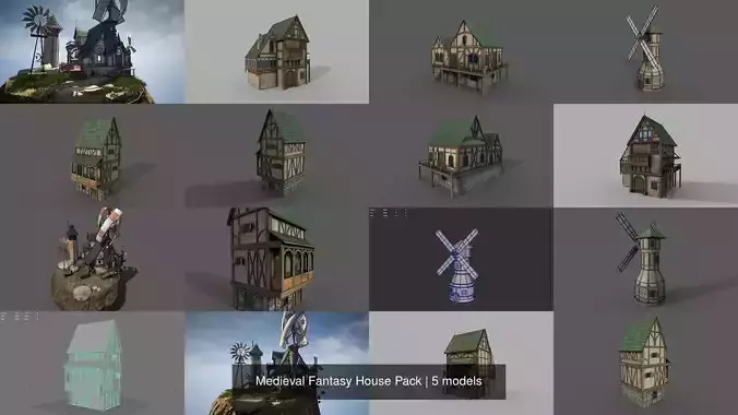Medieval Fantasy House Pack