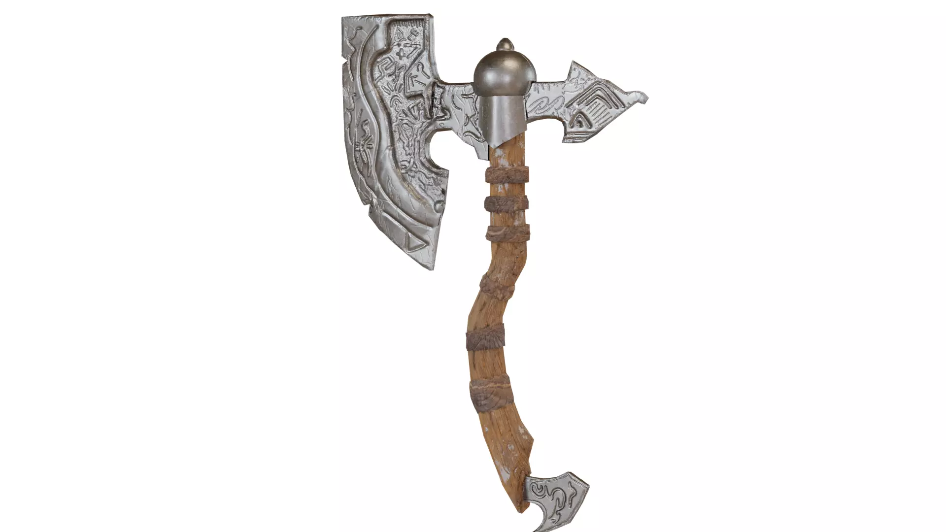 Old Axe - PBR Game Ready Low-poly 3D model_0