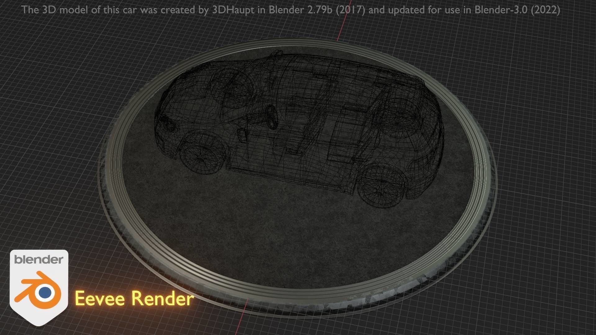 City Car 41 Compact Class Type-C Green Low-poly 3D model_92