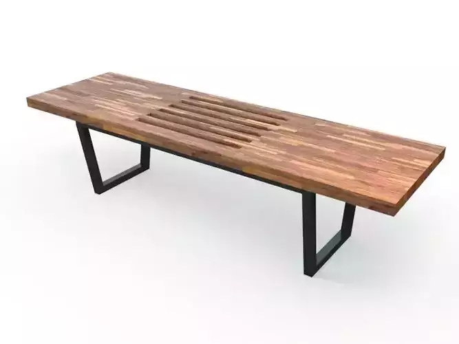 Modern Wood Bench