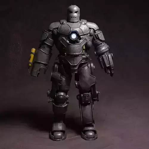 Iron Man Mark 1 Low-poly 3D model
