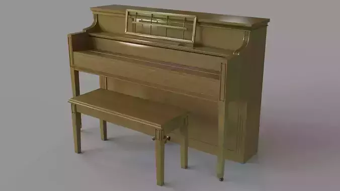 Vintage Oak Piano