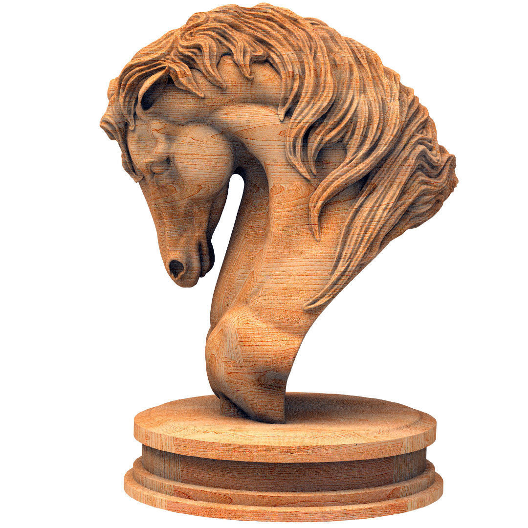 3D model horse Statue 3D model_4
