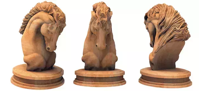3D model horse Statue