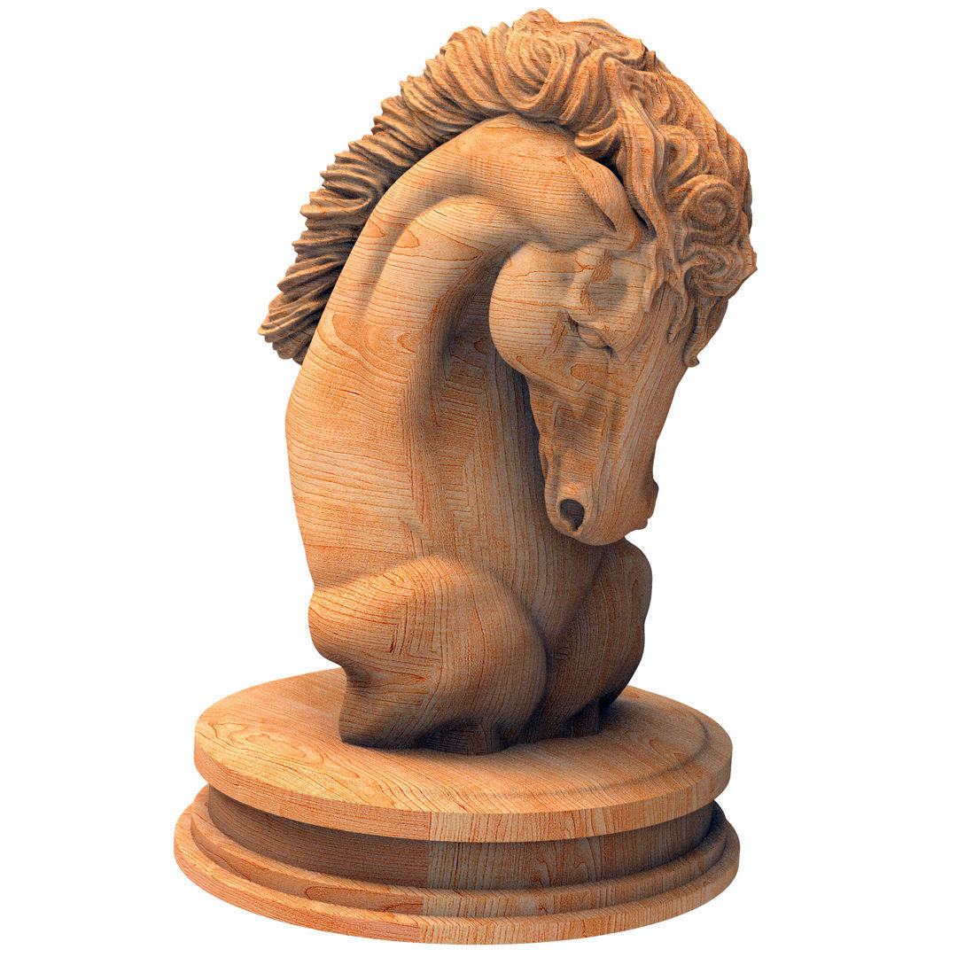 3D model horse Statue 3D model_1