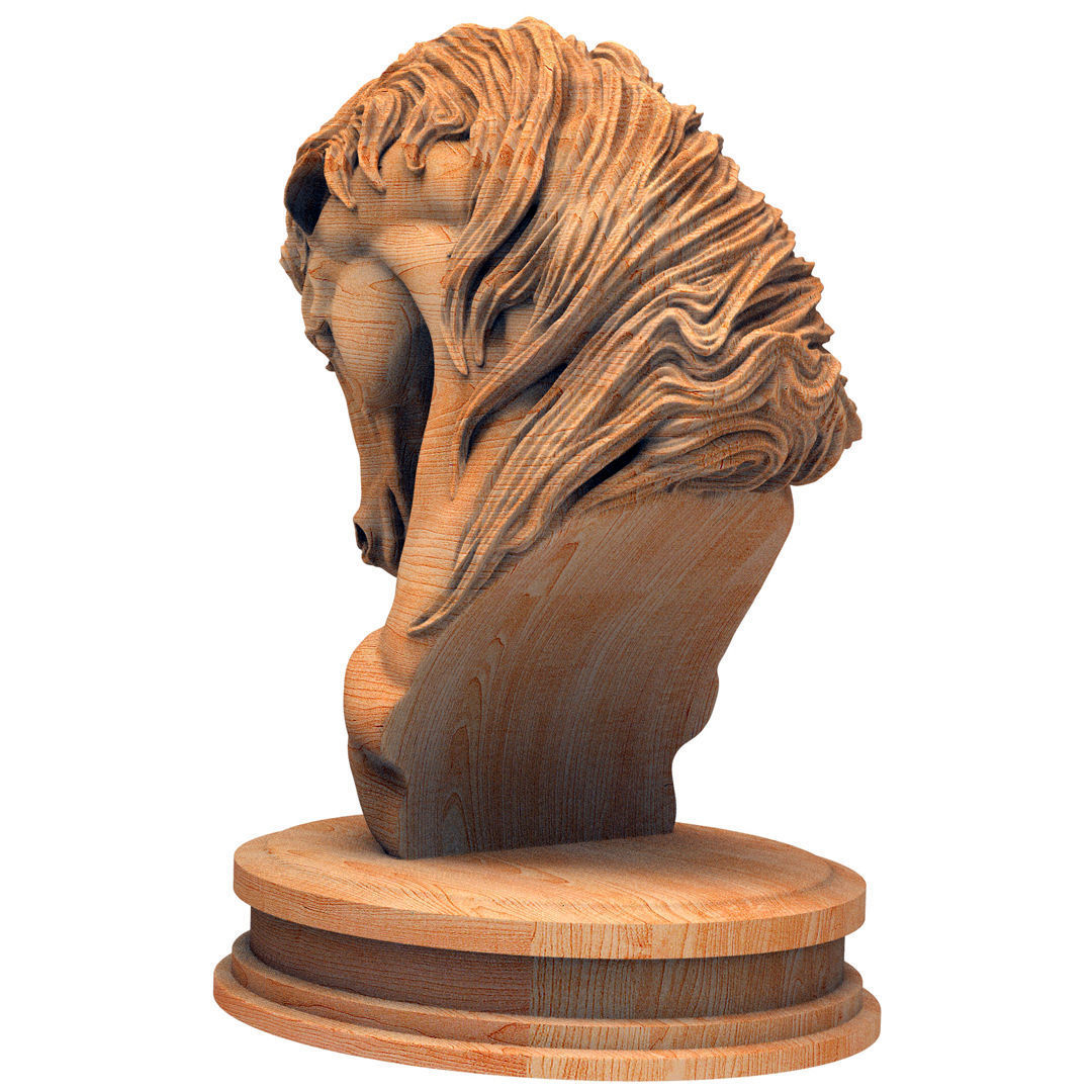 3D model horse Statue 3D model_5
