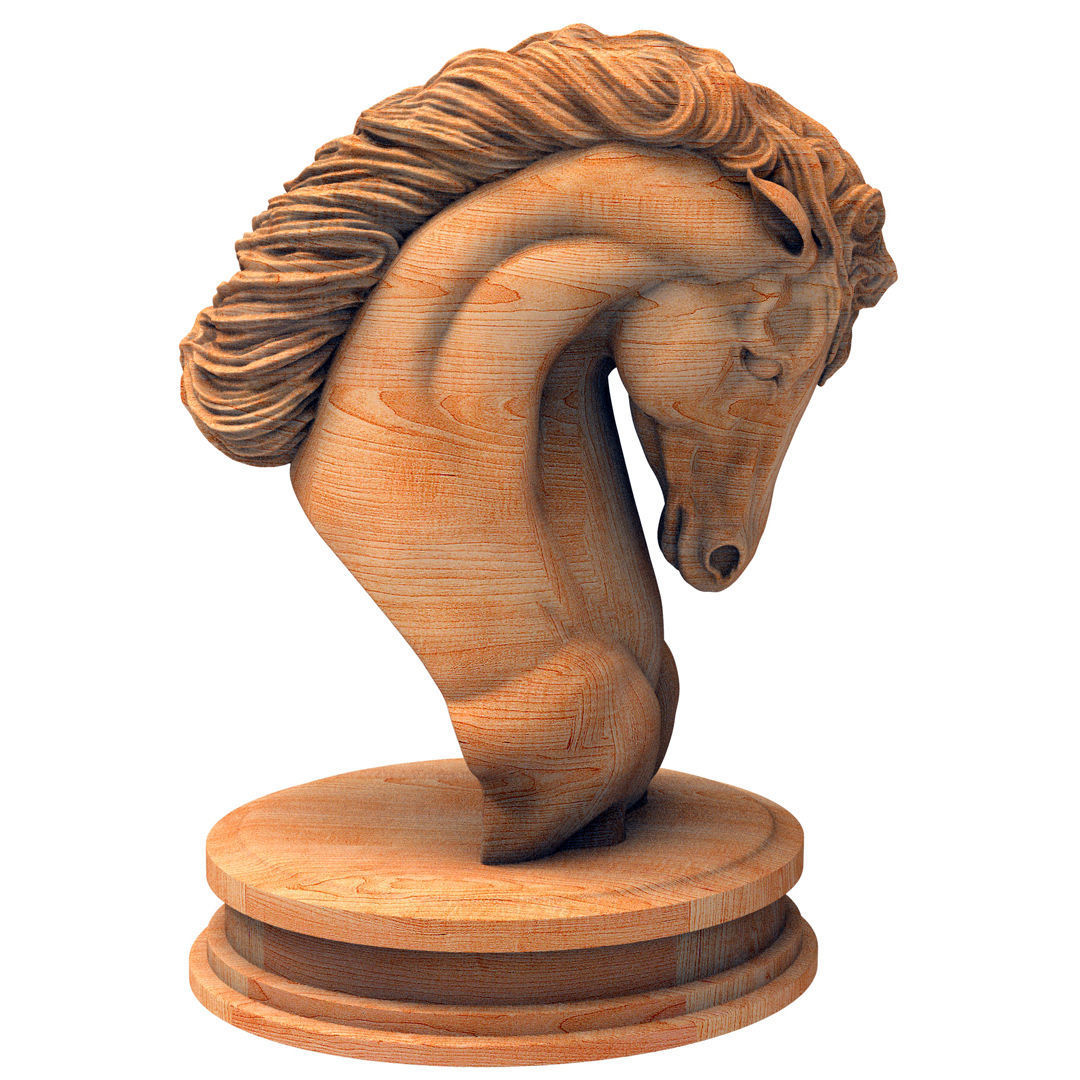 3D model horse Statue 3D model_3