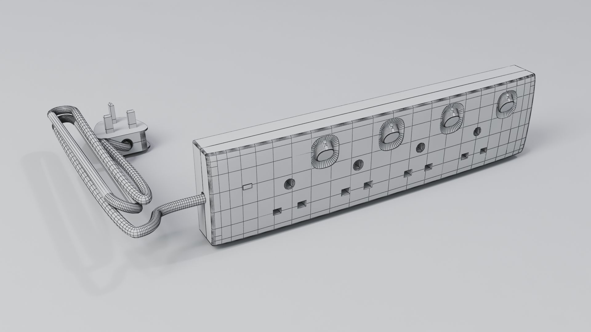 Multi Plug 3D model_4