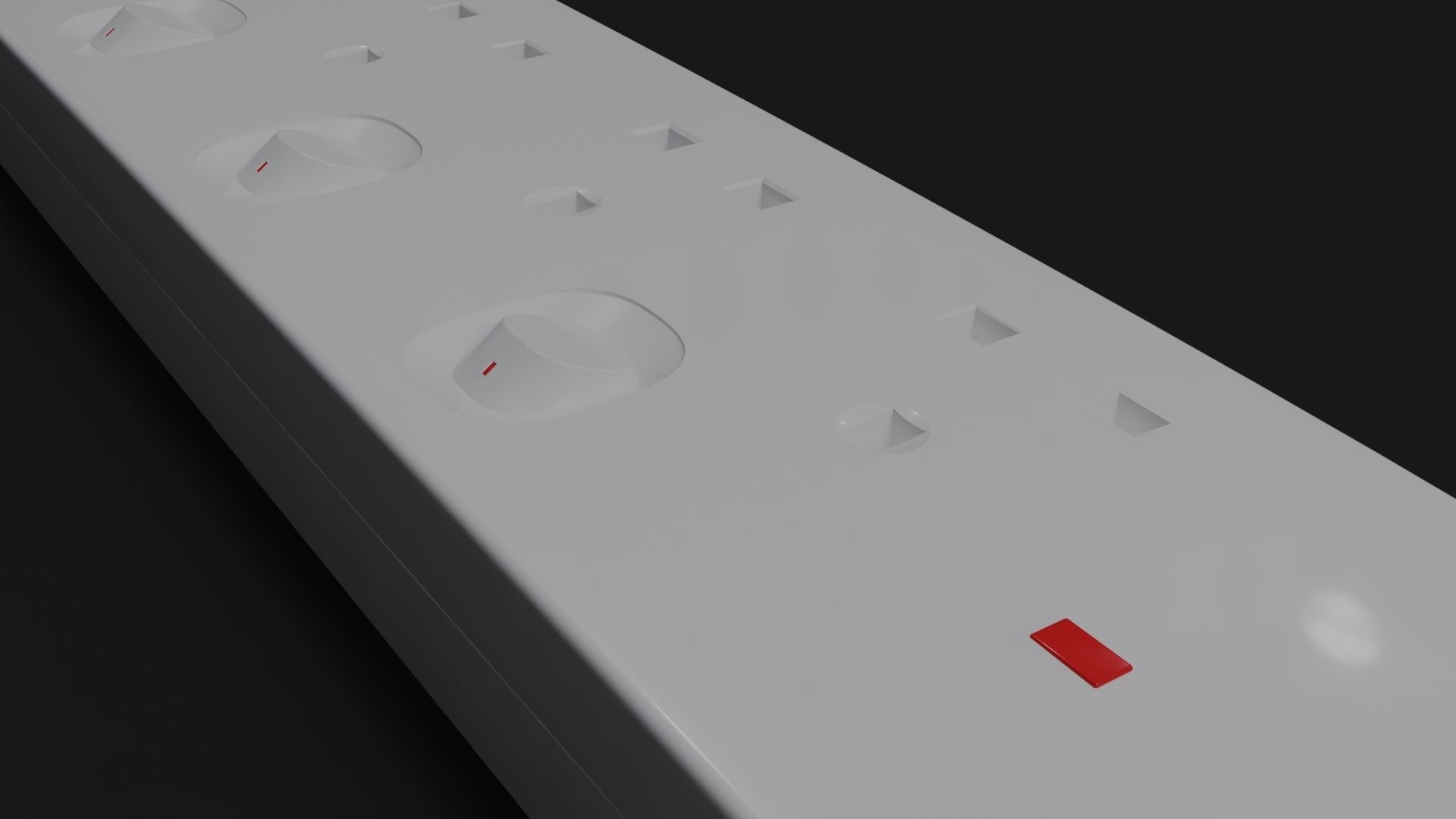 Multi Plug 3D model_2