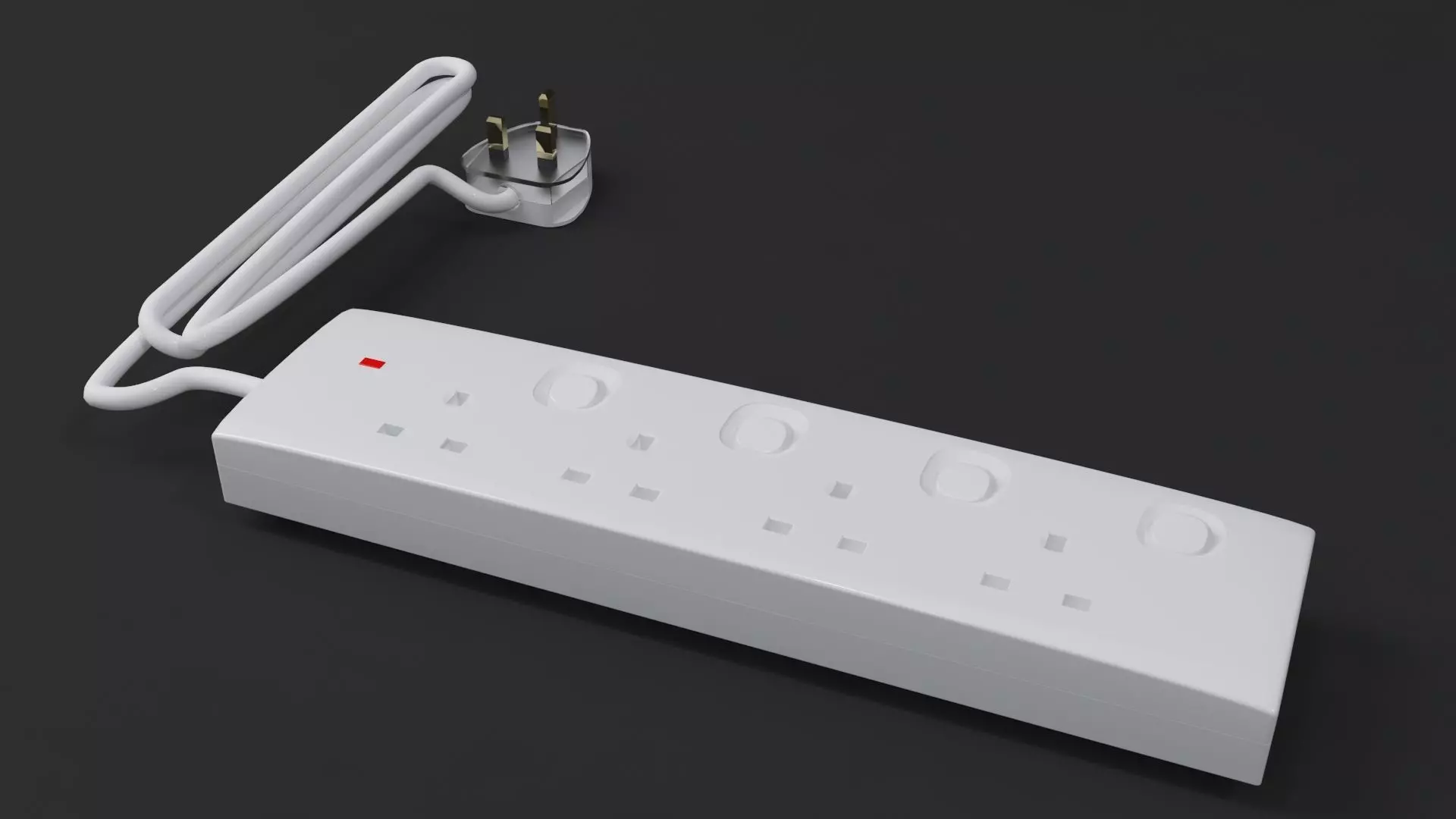 Multi Plug 3D model_0