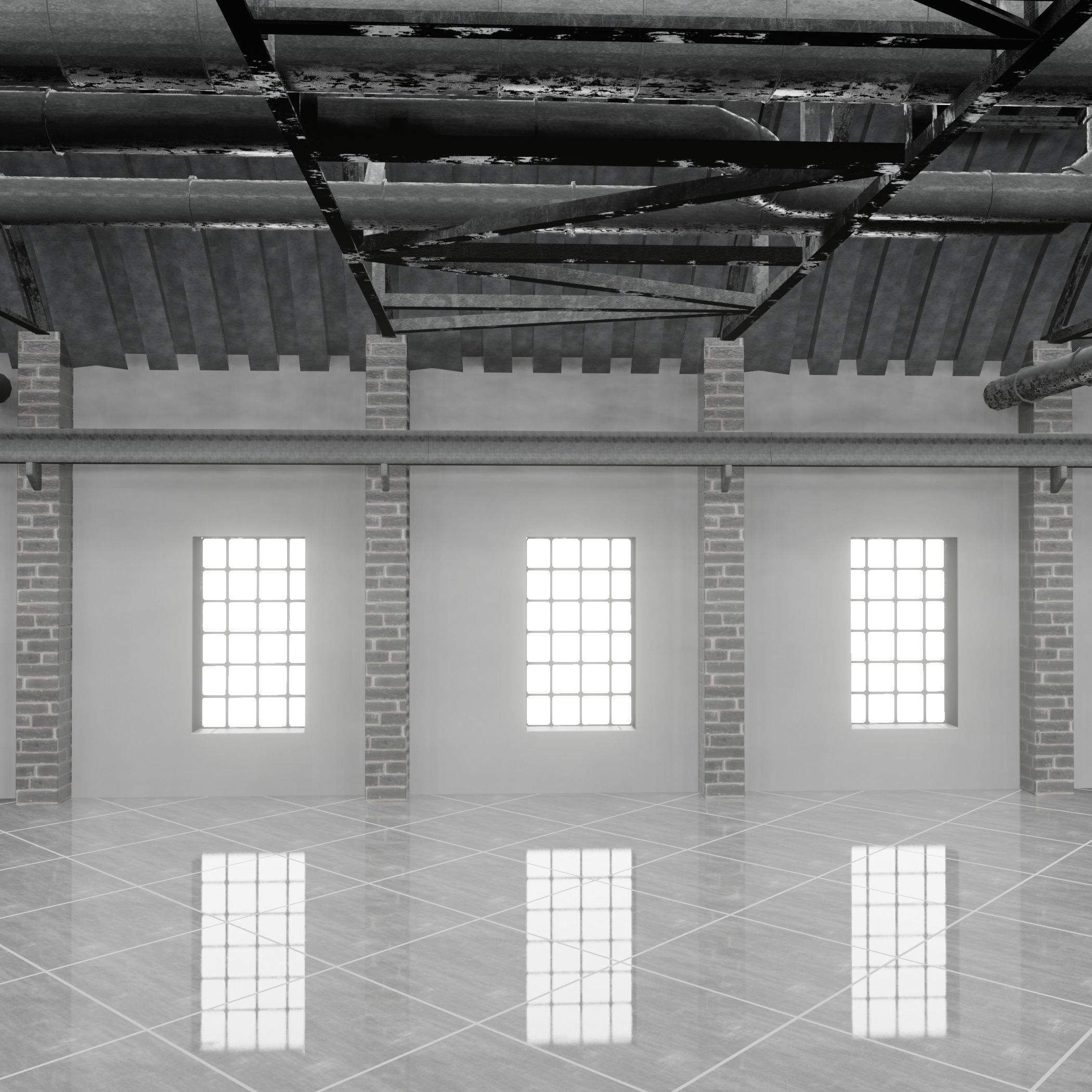 Loft Interior 3D model_2