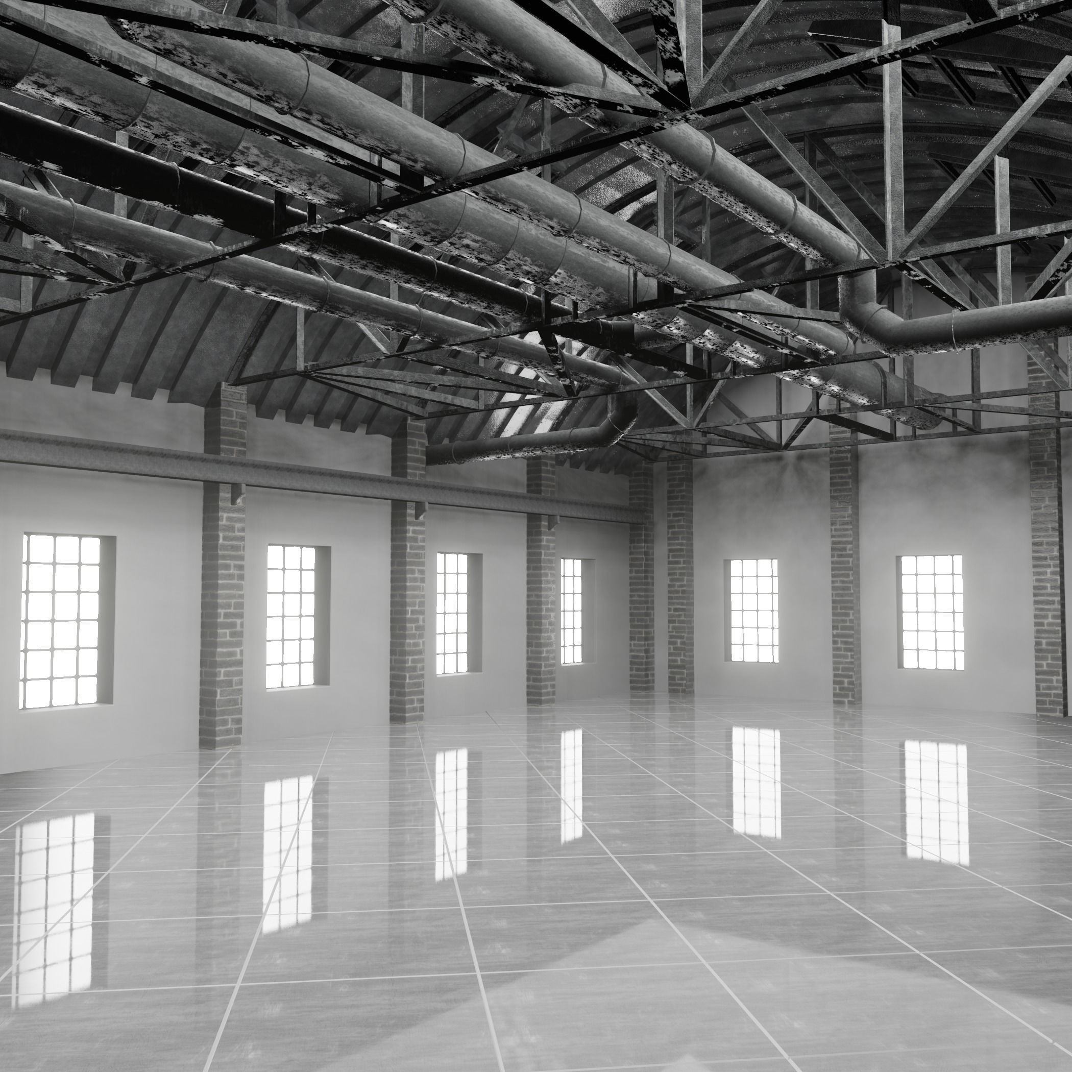 Loft Interior 3D model_4